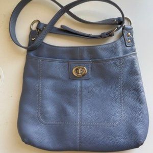 Periwinkle Coach Penelope Cross-body Purse